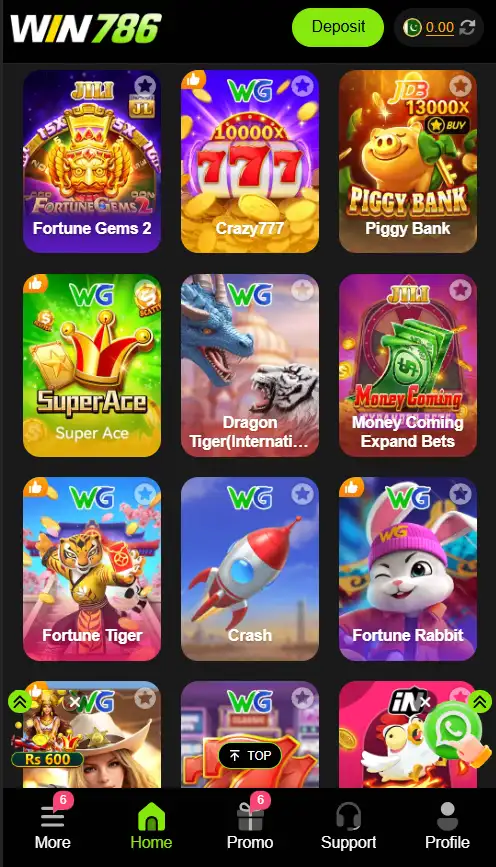 Win786 hot games